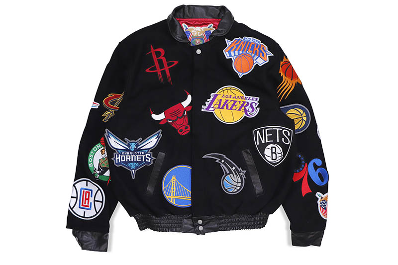楽天市場】JEFF HAMILTON NBA COLLAGE WOOL & LEATHER JACKET NBA-101