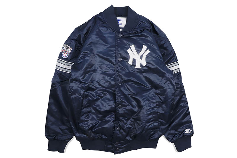 楽天市場】STARTER NEW YORK YANKEES VARSITY SATIN FULL-SNAP JACKET