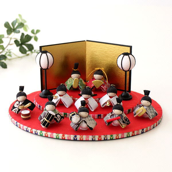 楽天市場】おひなさま お雛様 ひな人形 三段 置物 ちりめん細工