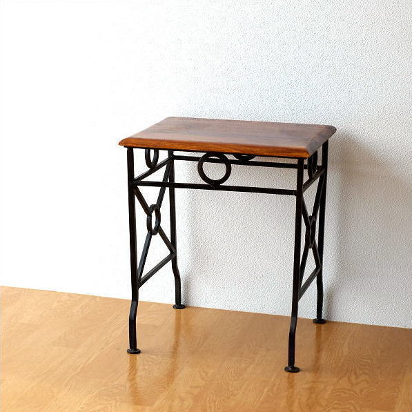 楽天市場】コンソールテーブル 玄関 おしゃれ 木製 アイアン 鉄脚