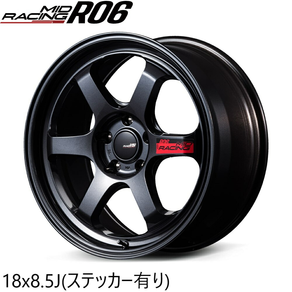 楽天市場】マルカサービス MID RACING R06 18x8