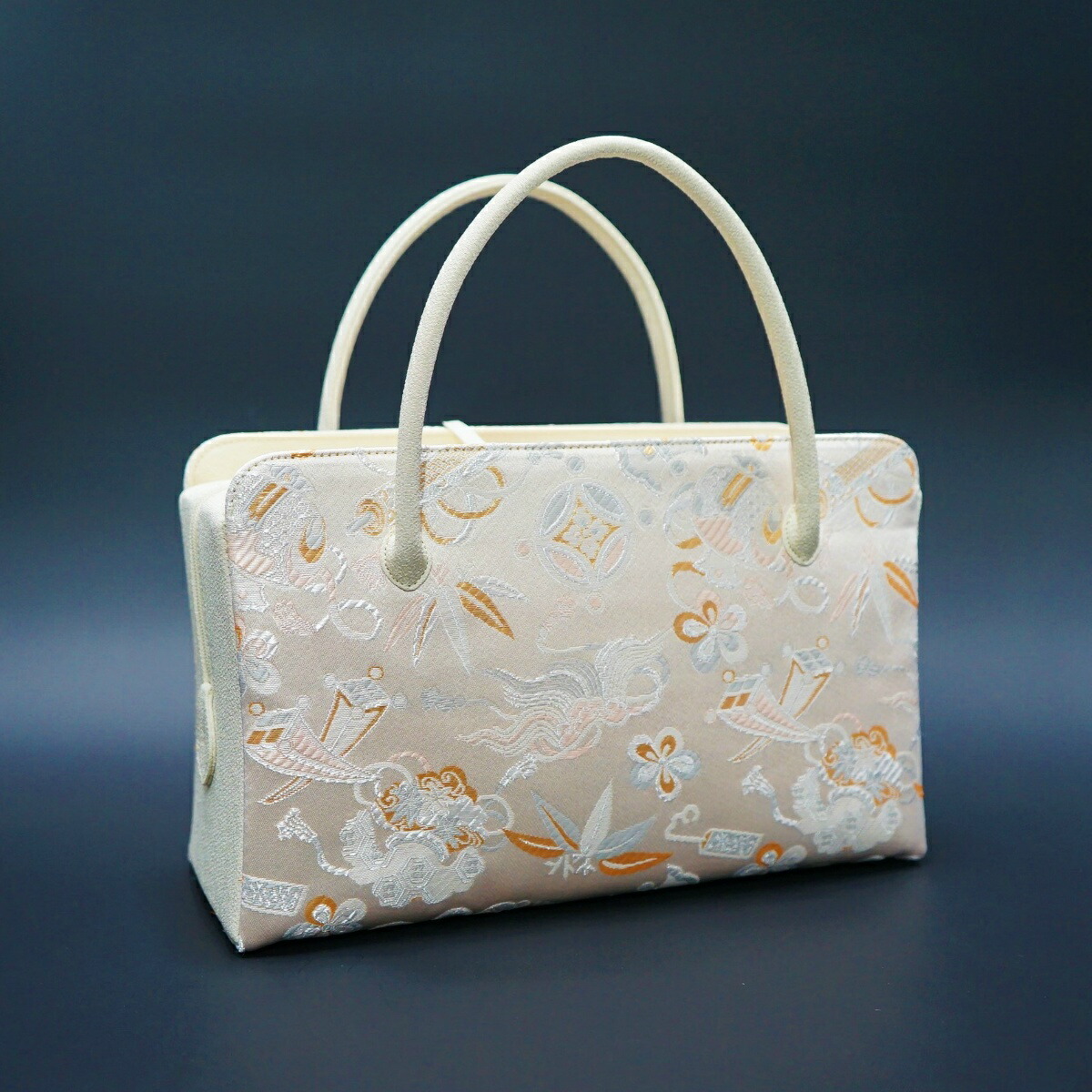 楽天市場】和装バッグ 利休バック金襴織物 宝尽くし柄 商品番号3ー1