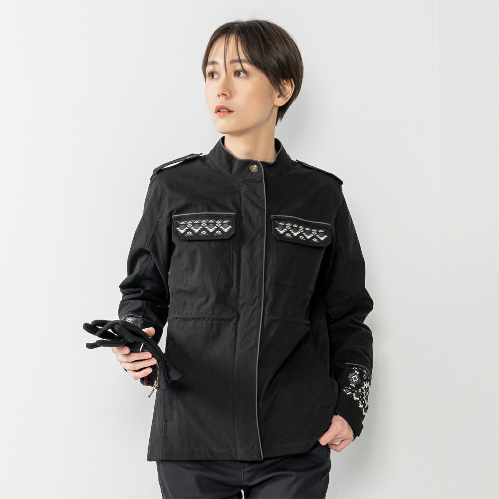 楽天市場】春 夏 秋 モデル バイク レディース ジャケット ミリタリー