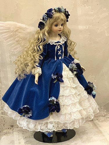 楽天市場】若月まり子 創作ビスクドール「エンジェル ブルーレイク