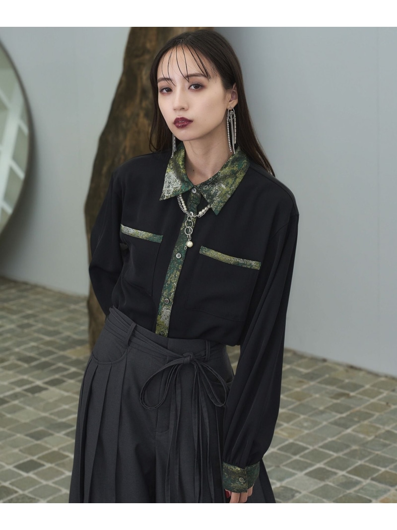 楽天市場】ラメアートジャガードキリカエシャツ HARE ハレ トップス