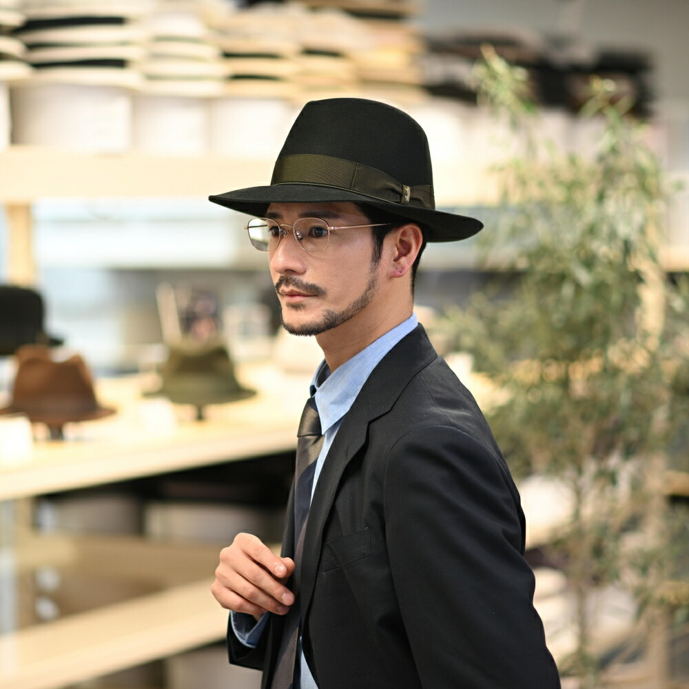 楽天市場】Borsalino ボルサリーノ 中折れハット フェルト帽 秋 冬