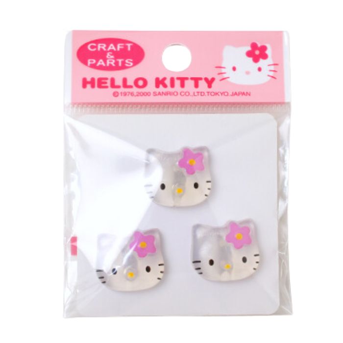 楽天市場】ボタン サンリオ ハローキティ 1袋3個入 3袋セット KA-KA01