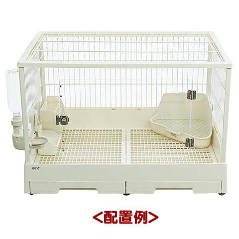 美品 マルカン うさぎケージ(トイレ・牧草入れ・給水ボトル付き) 楽天