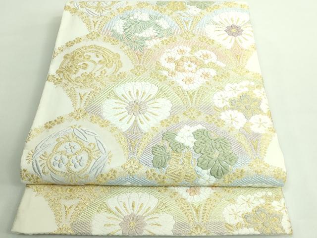 楽天市場】平和屋着物□極上 六通柄袋帯 唐織 風雅 花青海波 金糸 逸品