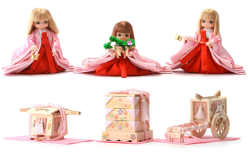 楽天市場】雛人形 特選 リカちゃん 久月 ひな人形 収納飾り 三段飾り