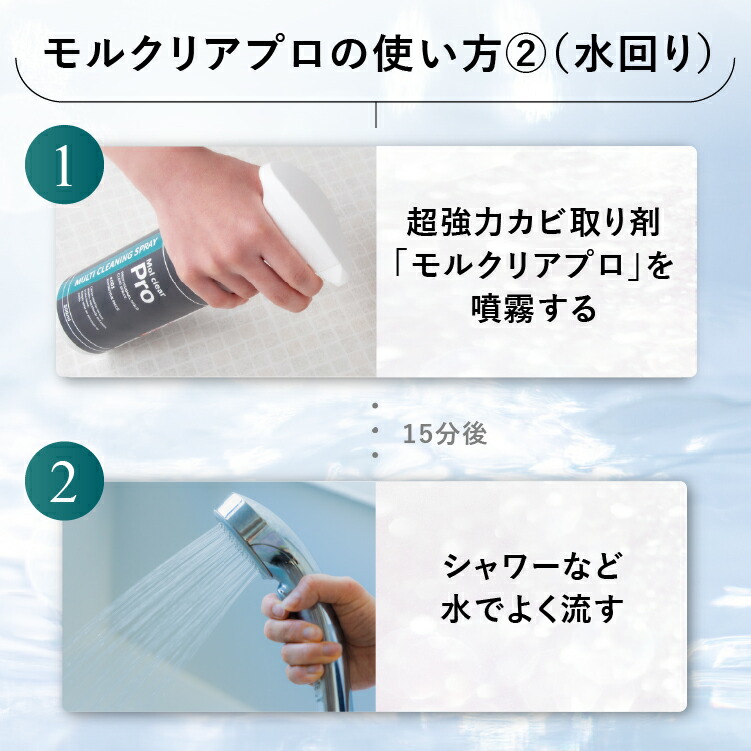 楽天市場】モルクリアプロ カビ取り 超強力業務用カビ取りスプレー