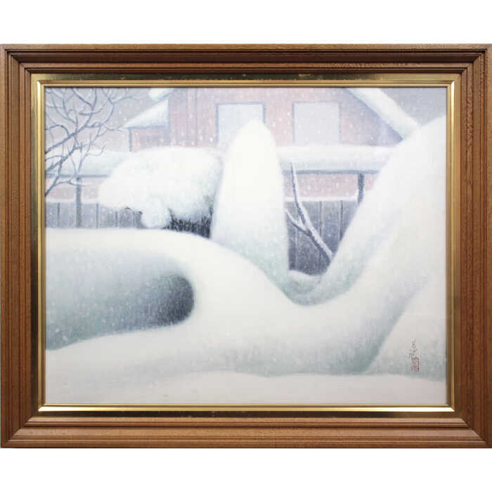 美品 sakai 富士山 雪山 風景画 日本画 絵画 油彩 油絵 Yahoo