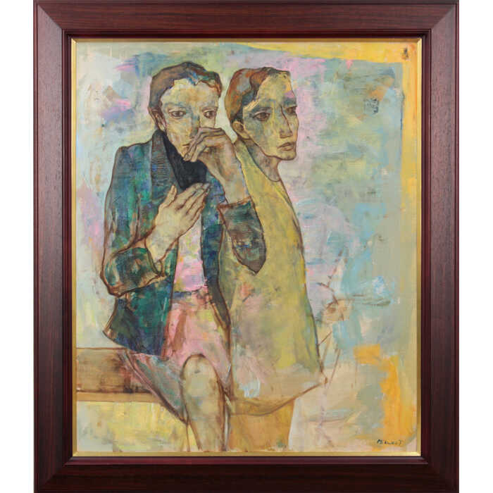 楽天市場】絵画 高橋三加子 油絵・油彩画 『街角のひと』 人物 渡世