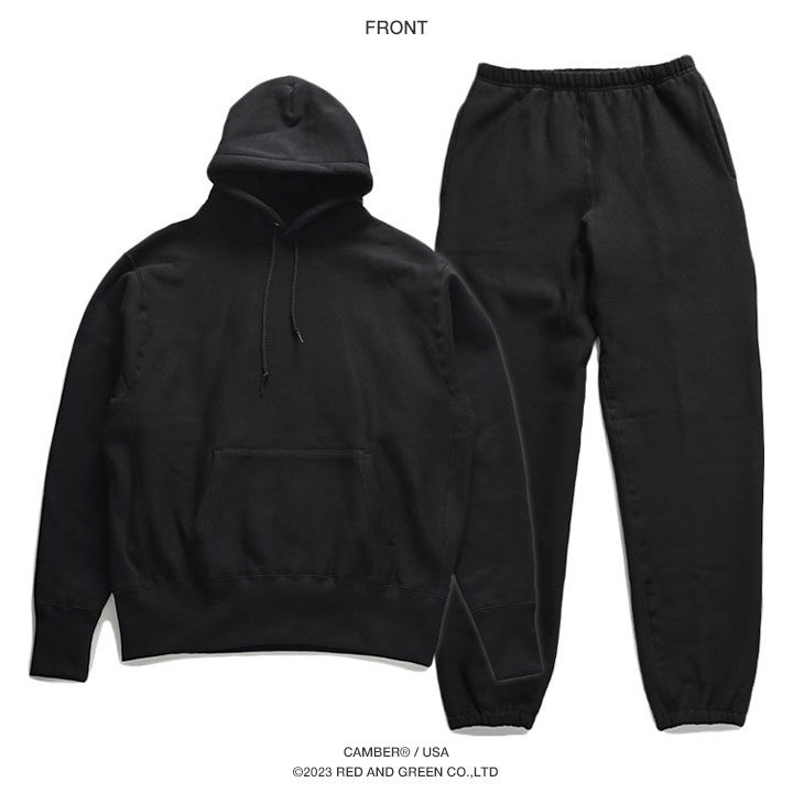 楽天市場】CAMBER 上下セット 長袖 ブランド メンズ 無地 春秋冬用 黒