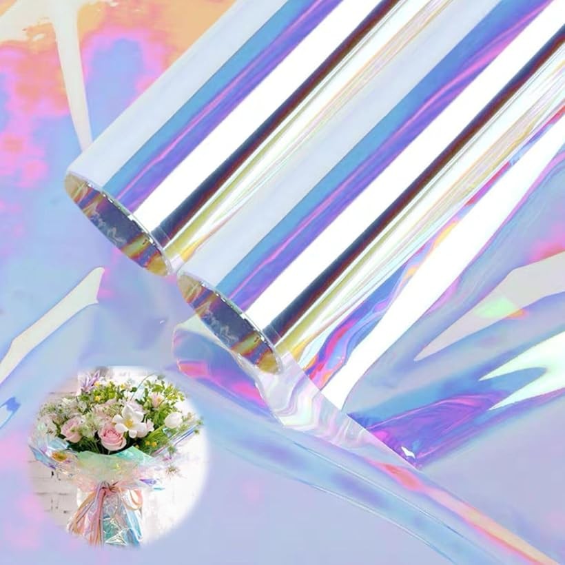 楽天市場】フラワー ラッピング 花束 包装紙 ギフト レインボー 50cm幅