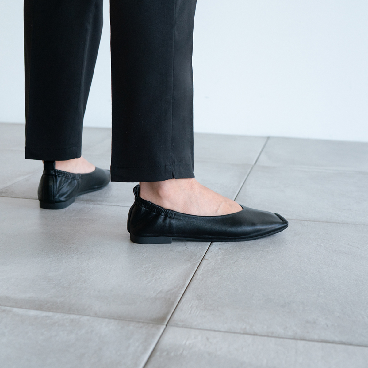 楽天市場】再再再再再入荷！ フラットシューズ Vカット スクエアトゥ