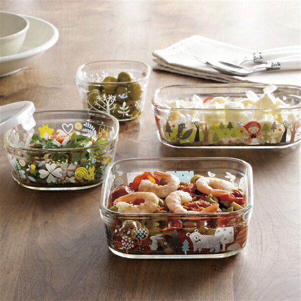 iwaki 耐熱ガラス保存容器 シンジカトウ 5点セット パック&レンジ 楽天