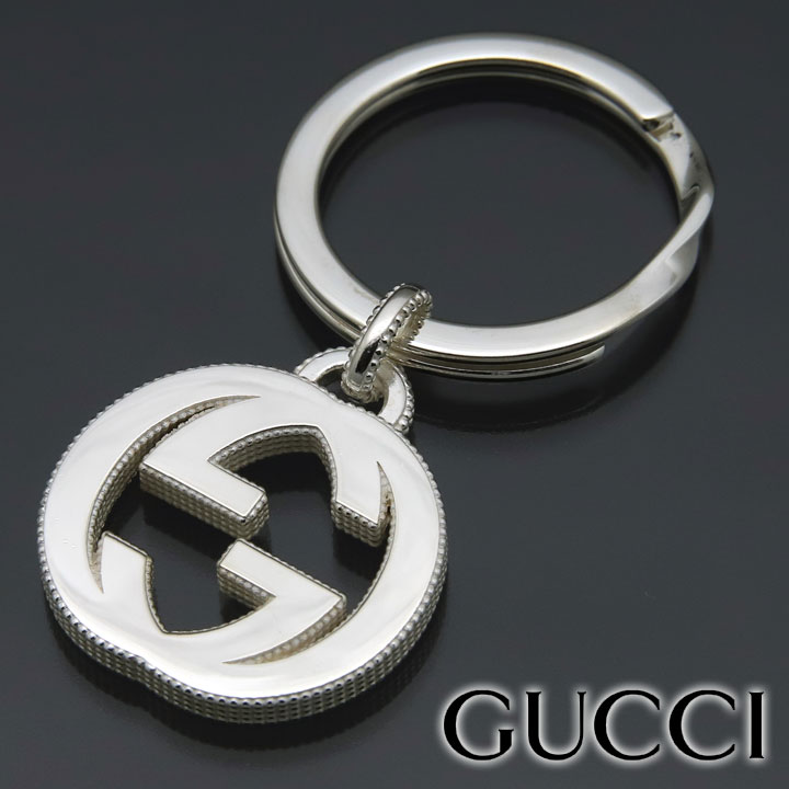 未使用訳あり GUCCI グッチ インターロッキングWG キーリング 未使用