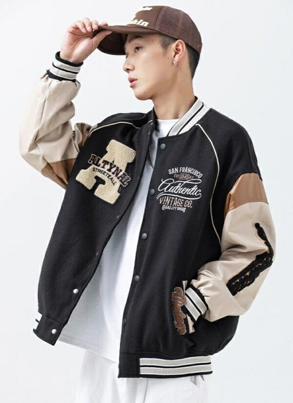 楽天市場】スタジャン メンズ 春 秋 スタジアムジャンパー スカジャン