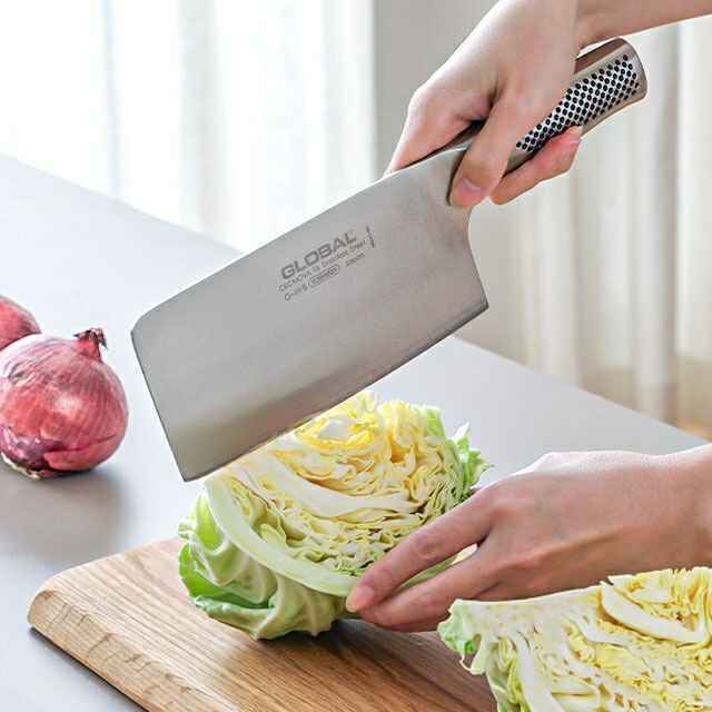 楽天市場】グローバル 【豪華特典付き】 包丁 中華包丁 17.5cm G-49/B