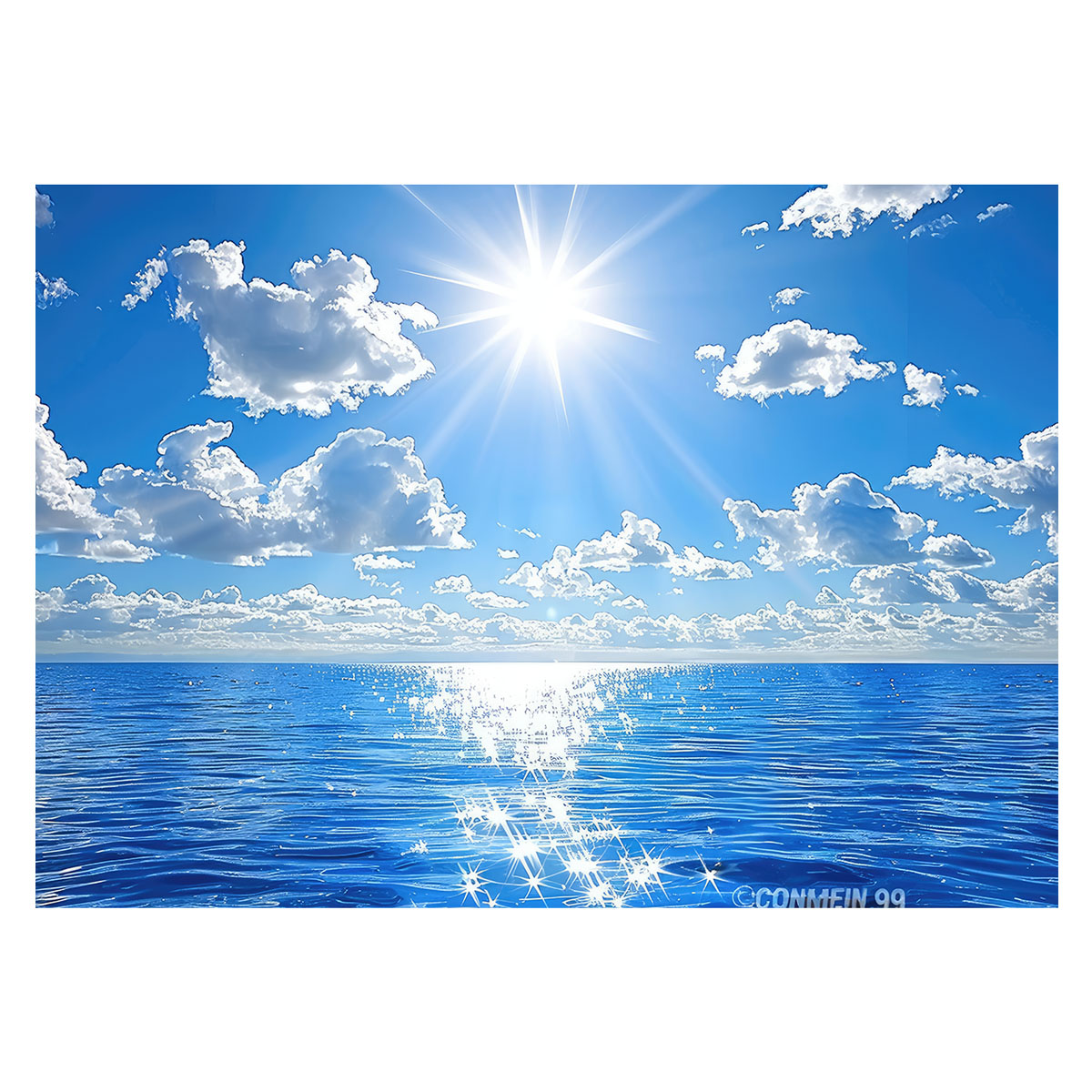 楽天市場】ブルーオーシャン 波 海 水平線 海系 サーフ ポスター 用紙