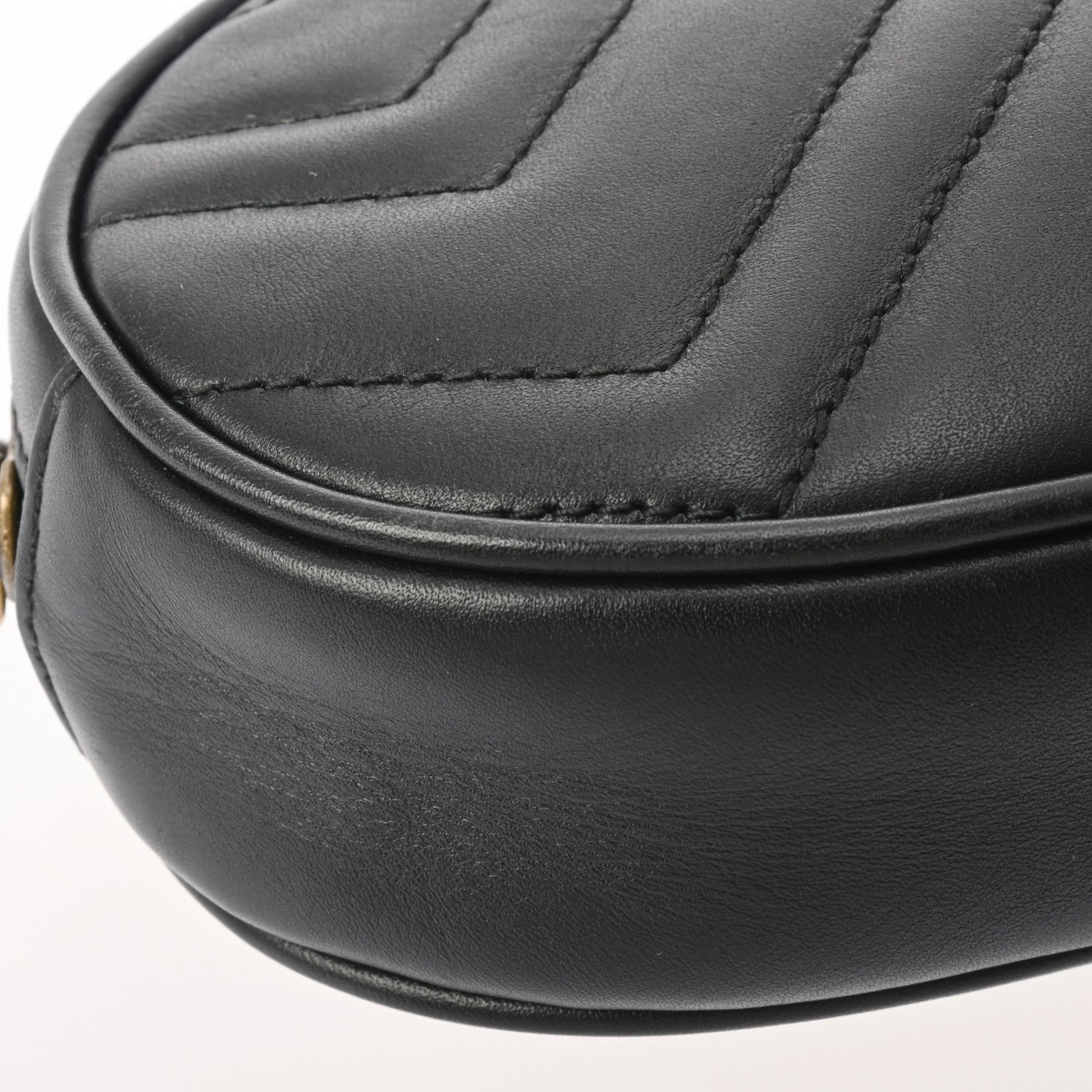 楽天市場】グッチ GUCCI GGマーモント ベルトバッグ ブラック 476434