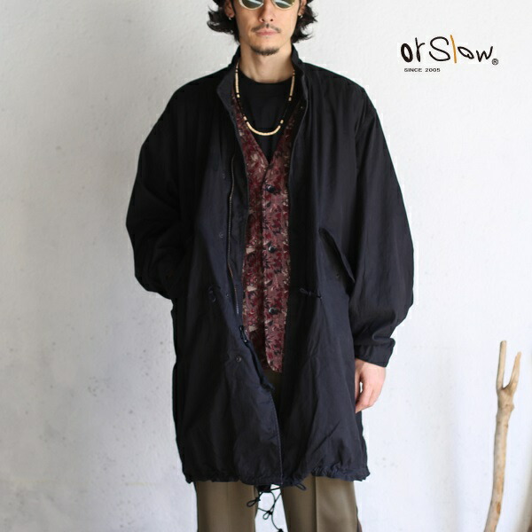 楽天市場】【orslow】 M-65 FISH TAIL COAT BLACK オアスロウ