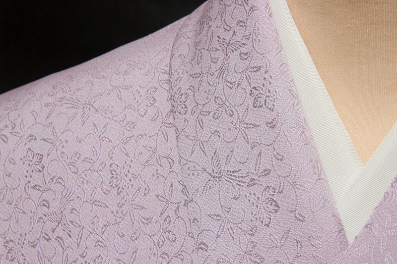 楽天市場】色無地 特選6Aシルク 紋意匠桐竹鳳凰文 霞色【反物1反