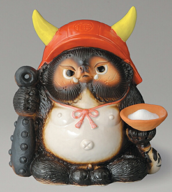 楽天市場】【10%OFF】鬼門喜門狸 (赤) 福鬼喜門狸 信楽焼 たぬき 陶器