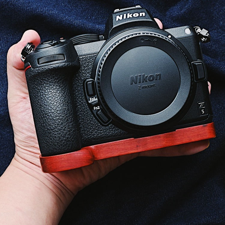 楽天市場】Nikon Z5 Z6II Z7II 専用 ハンドグリップメタル 檀木材