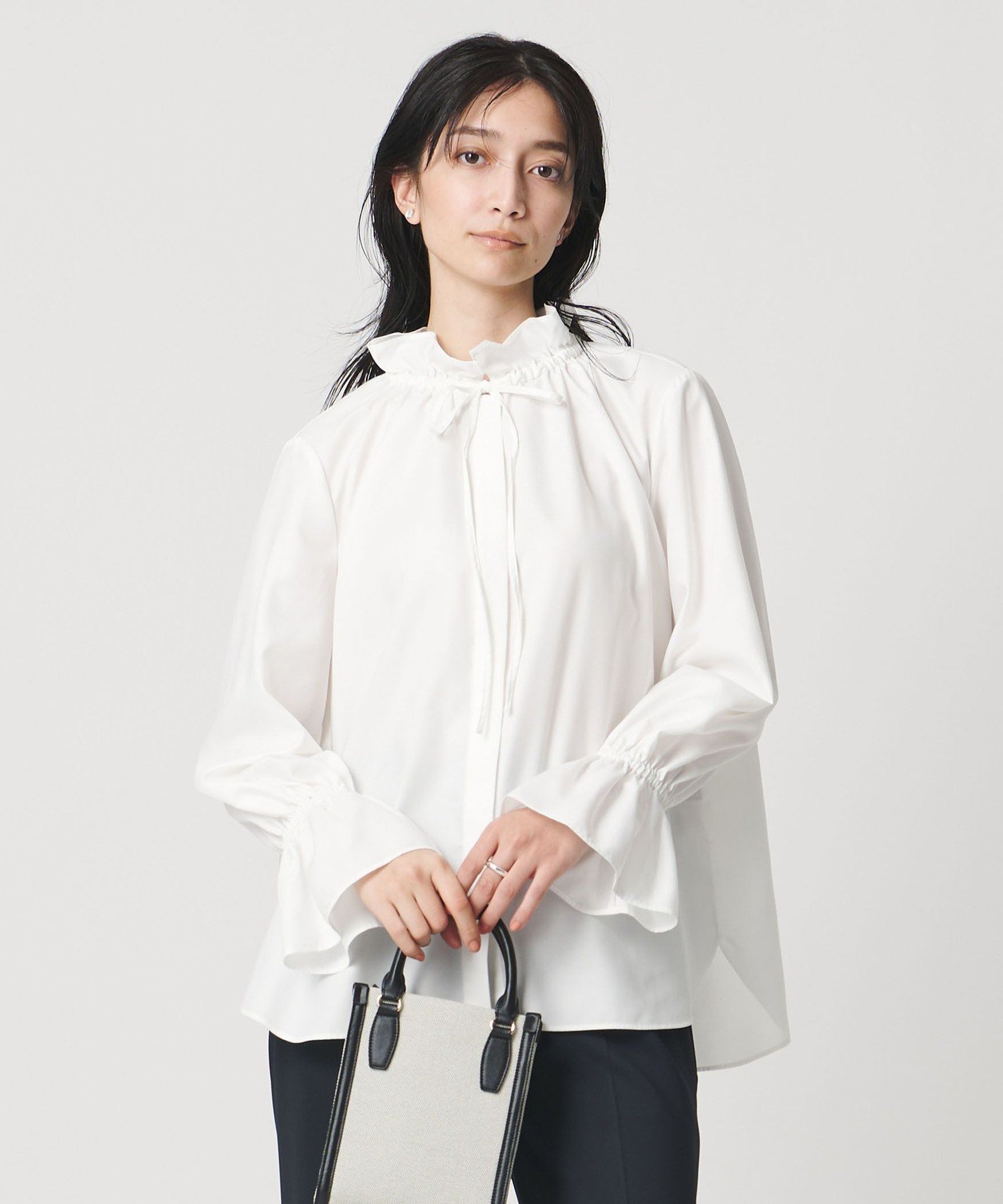 UNITED ARROWS｜フリルカラー フレアスリーブ ブラウス | Rakuten