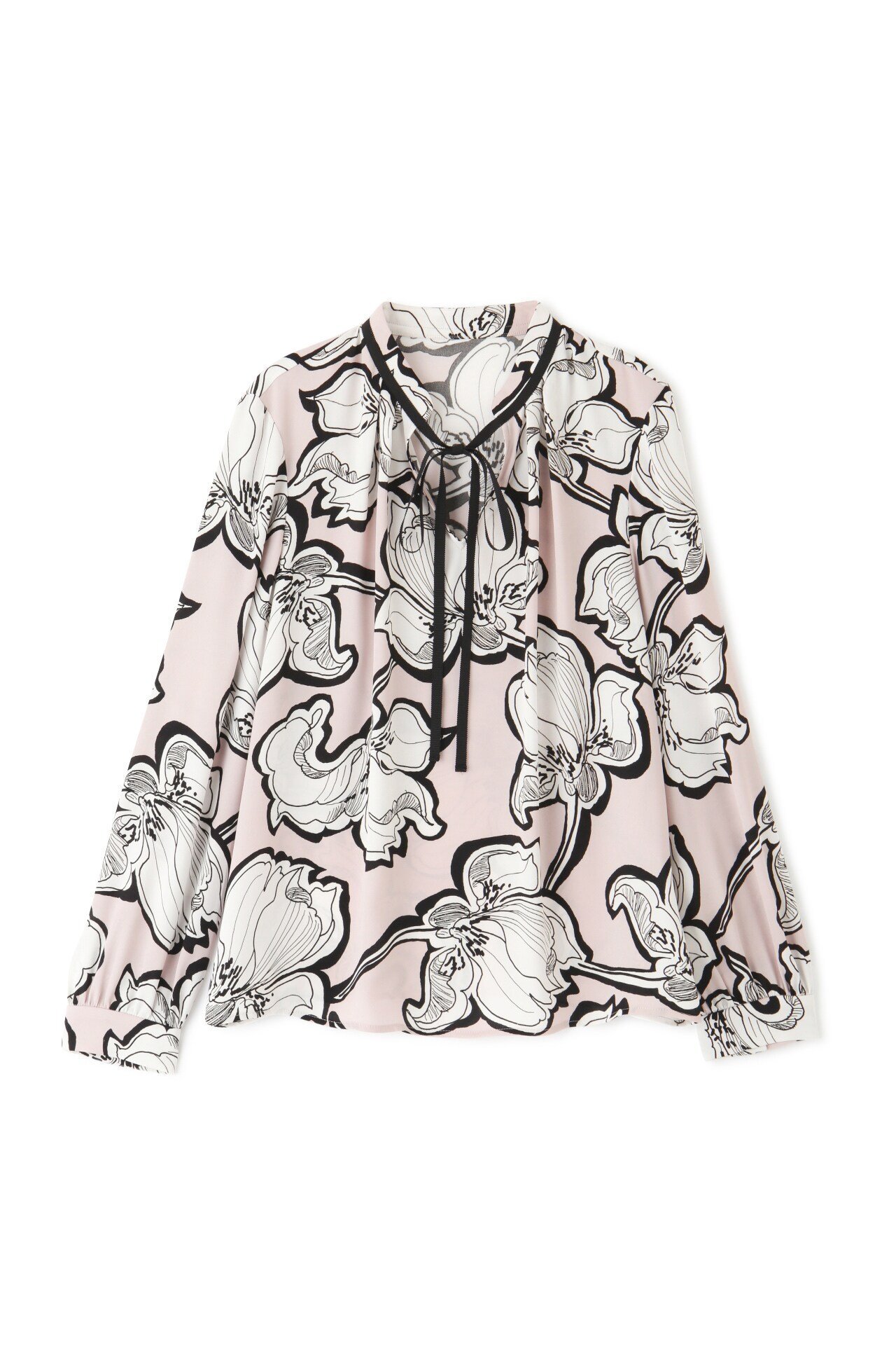 PINKY&DIANNE｜◇アブストラクトリーフプリントブラウス | Rakuten