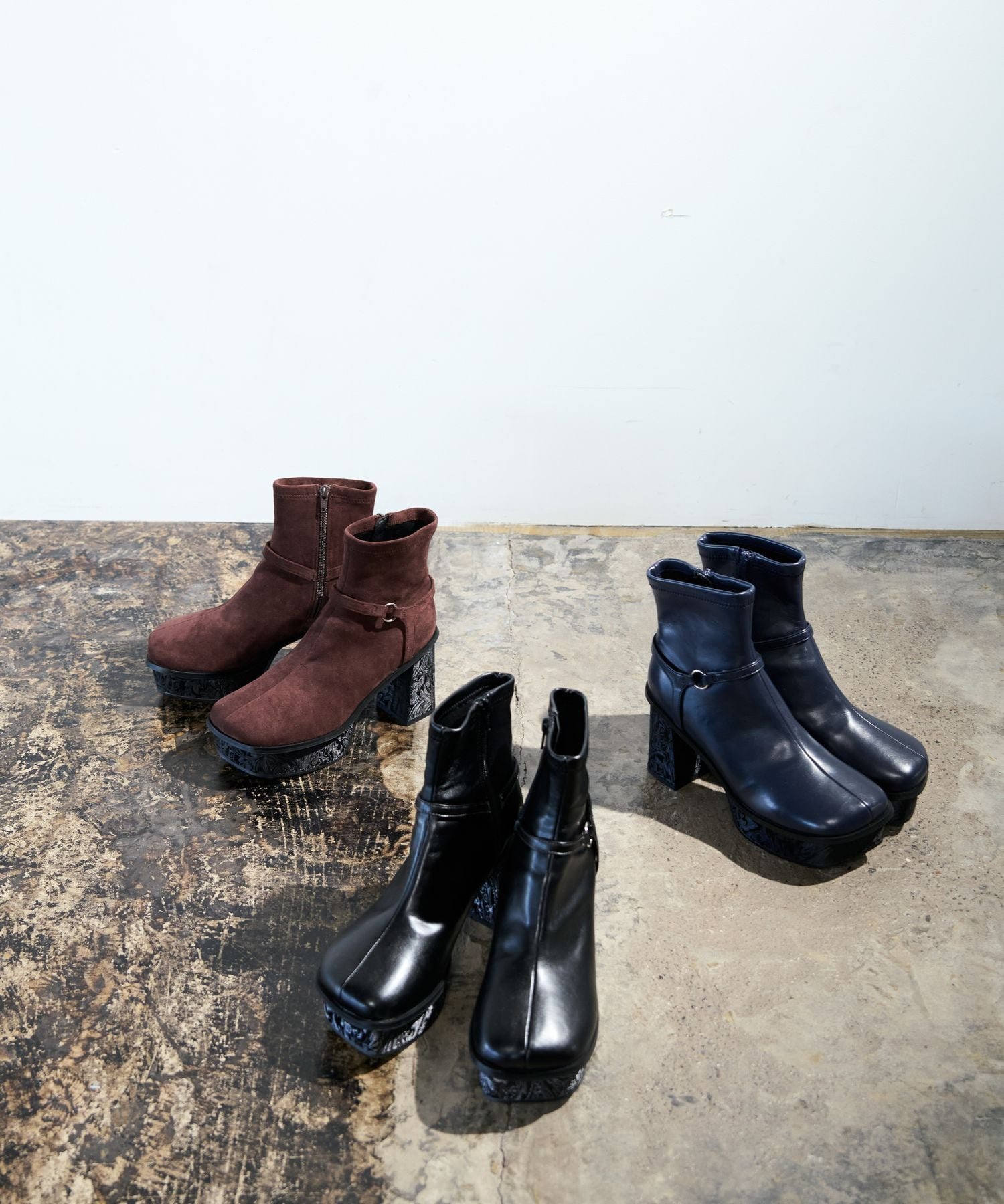 HARE｜ガラソールチャンキーブーツ | Rakuten Fashion(楽天