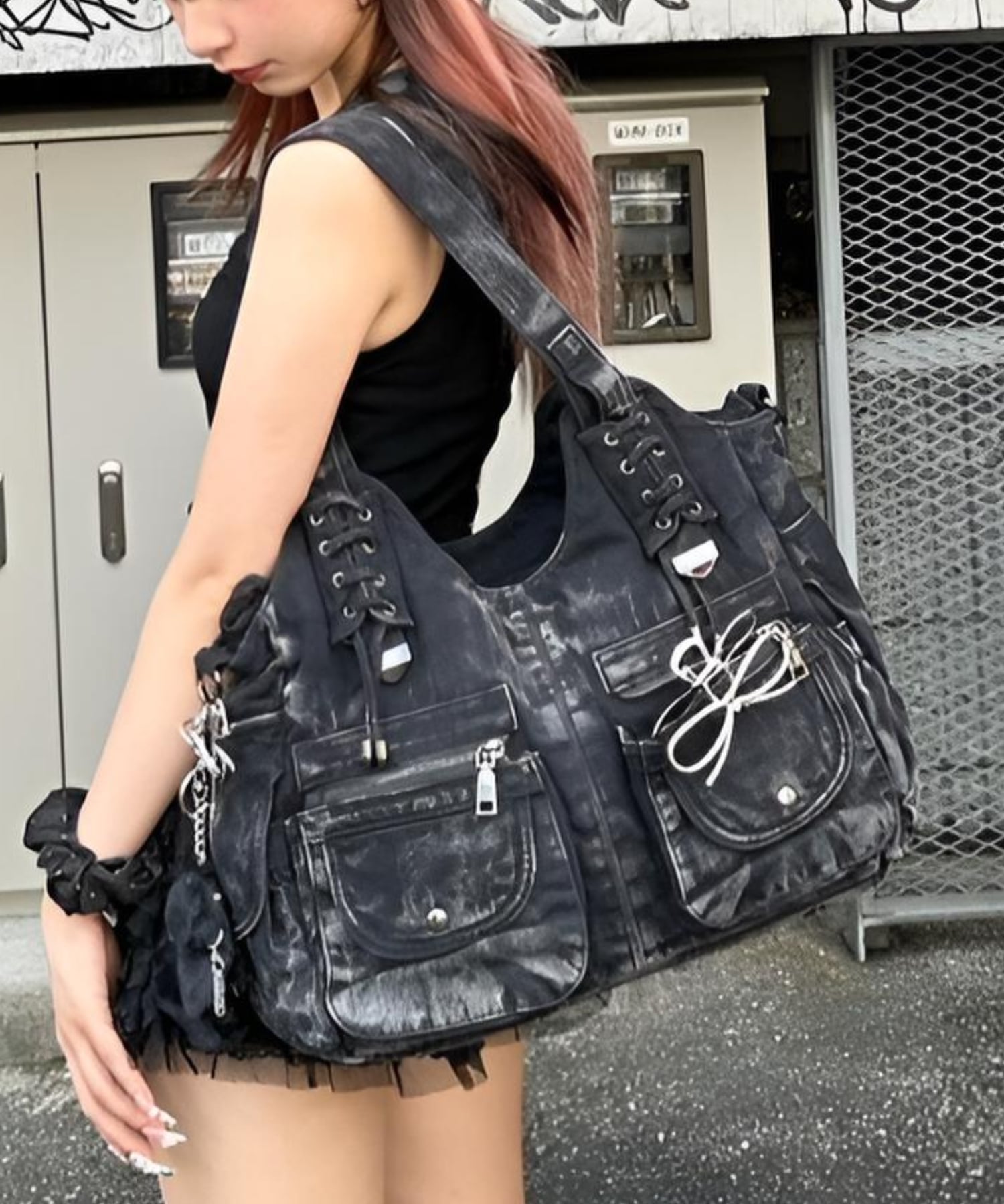 Never mind the XU / Chikashitsu+｜【XU】2way denim bag