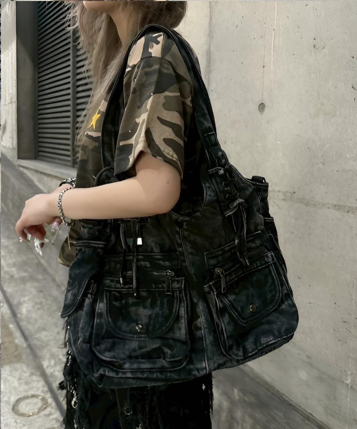 Never mind the XU / Chikashitsu+｜【XU】2way denim bag