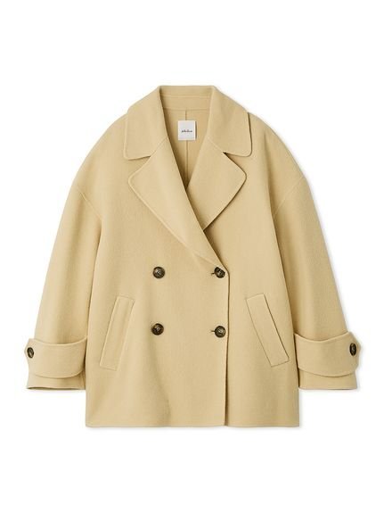 Mila Owen｜woolコクーンシルエットピーコート | Rakuten Fashion(楽天