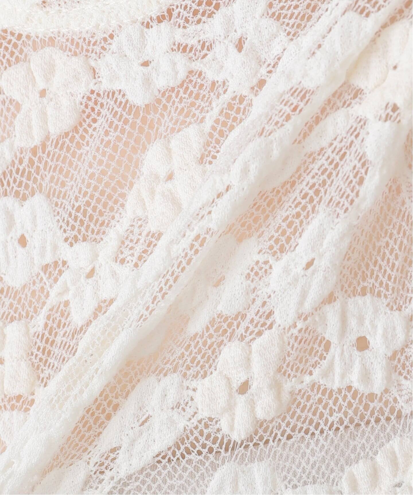 EDIT.FOR LULU｜【YUHAN WANG/ユハン ワン】bow tie lace top