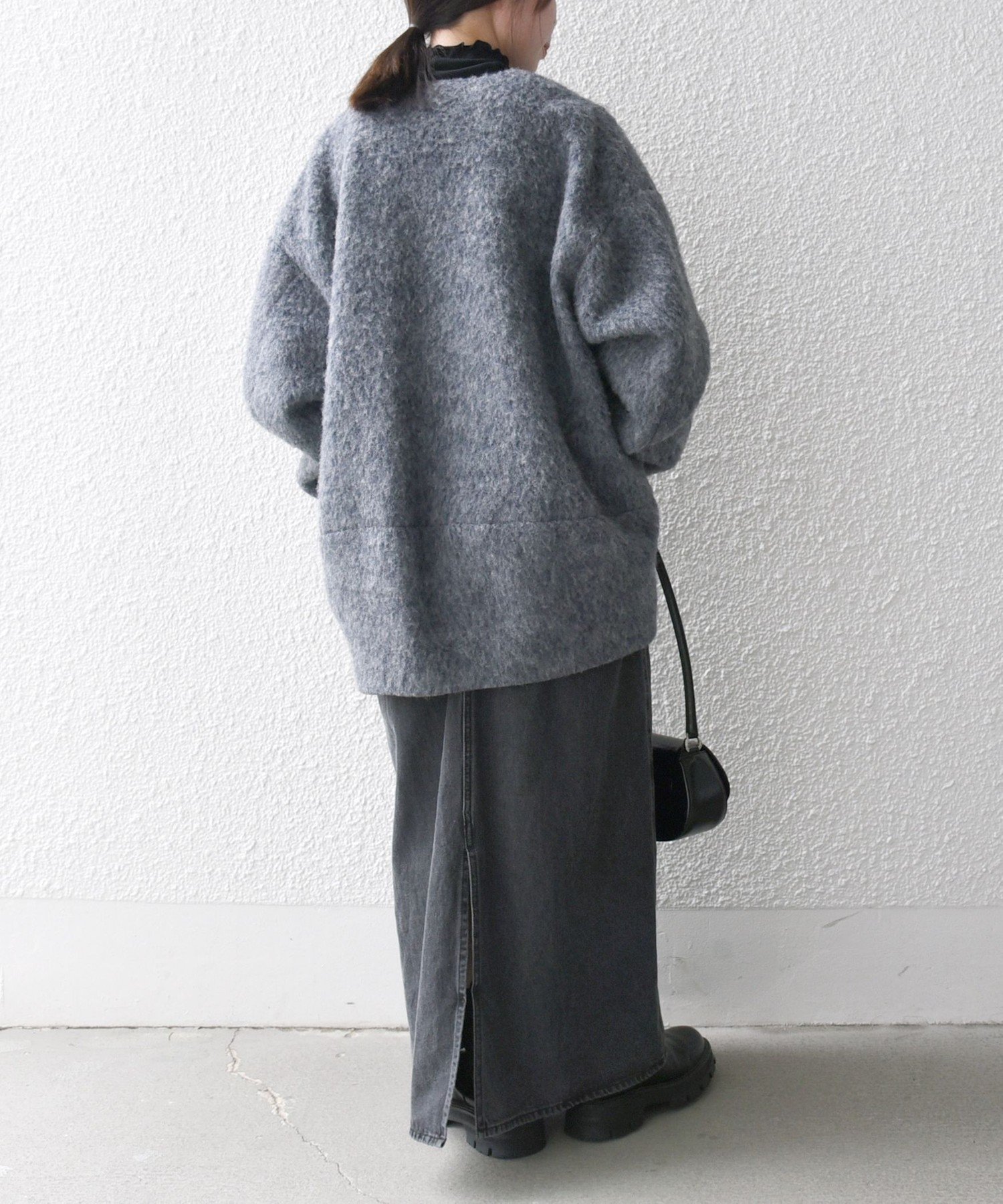 SHIPS｜SHIPS any: シャギー ノーカラー コクーン コート | Rakuten