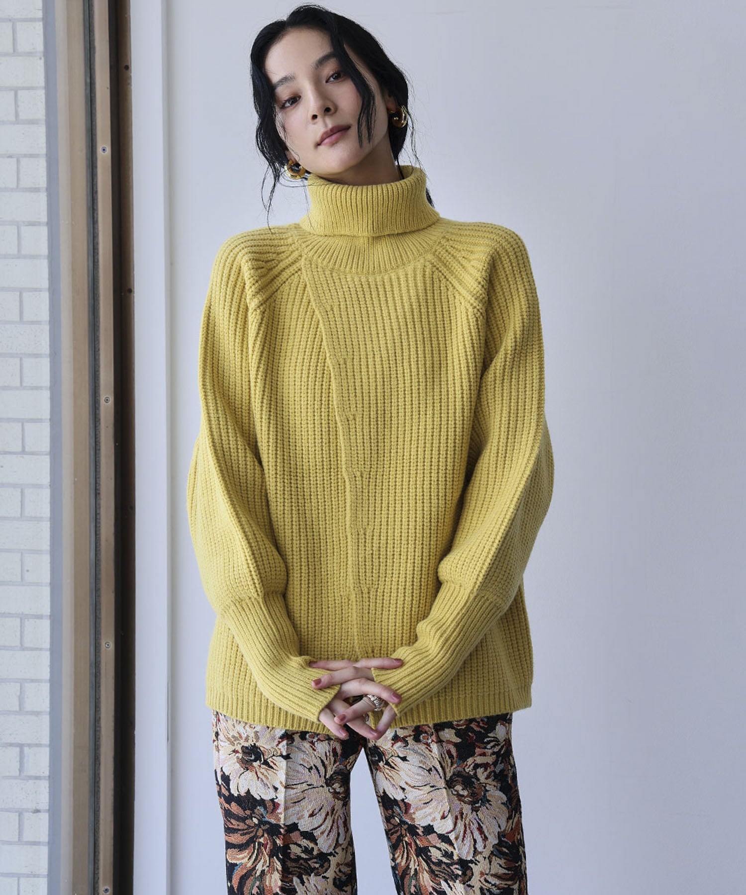 RIVER FIELD & Co.｜前後2WAY タートルネック ローゲージ オーバー