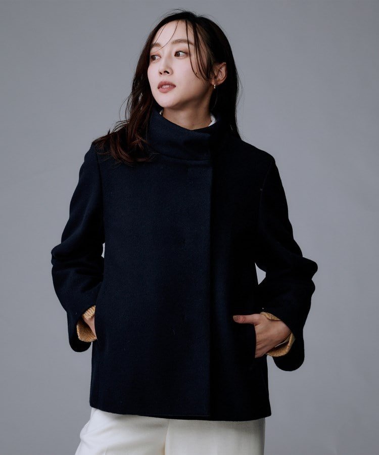 UNTITLED｜【着回しが効く/オンオフアウター】ウールショートコート