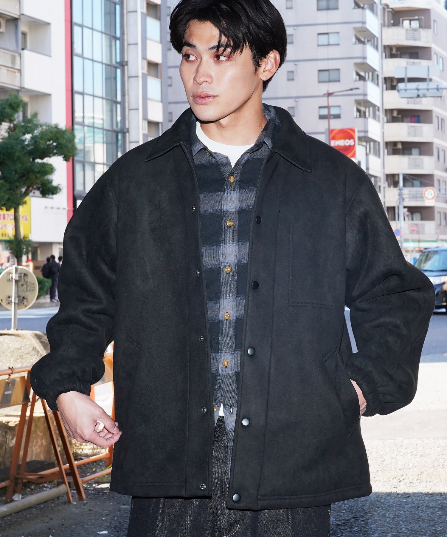 JIGGYS SHOP｜裏ボア フェイクムートン コーチジャケット | Rakuten