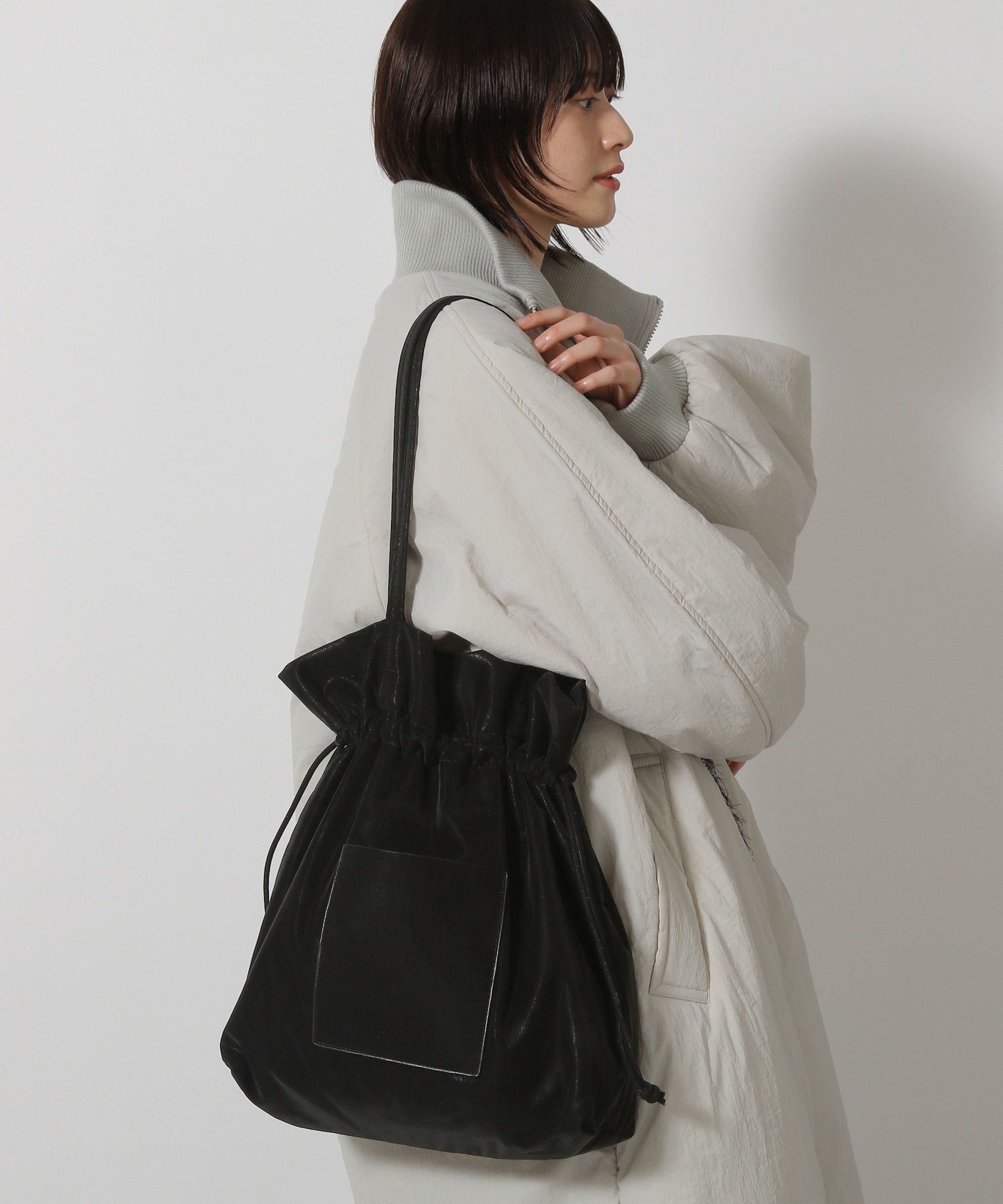 LAKOLE｜ヌバック風巾着トートバッグ | Rakuten Fashion(楽天