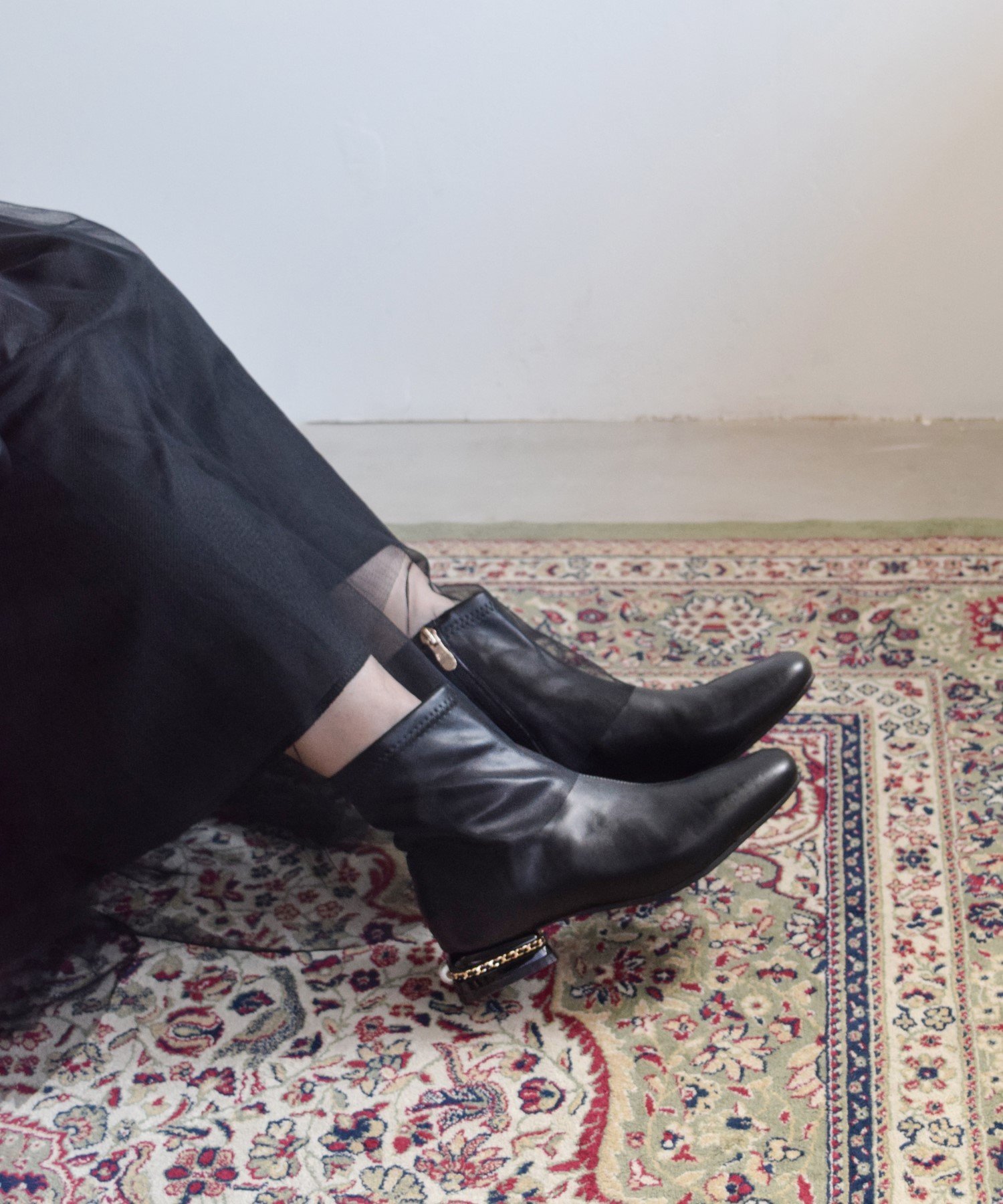 Bridget Birkin｜【Bridget Birkin】パールチェーンヒールストレッチ