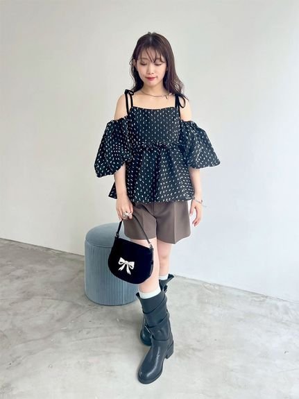 LILY BROWN｜3wayジャガードペプラムビスチェ | Rakuten Fashion(楽天