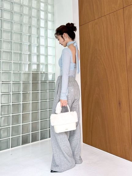 LILY BROWN｜エコファーコンビマルチウェイトート | Rakuten Fashion