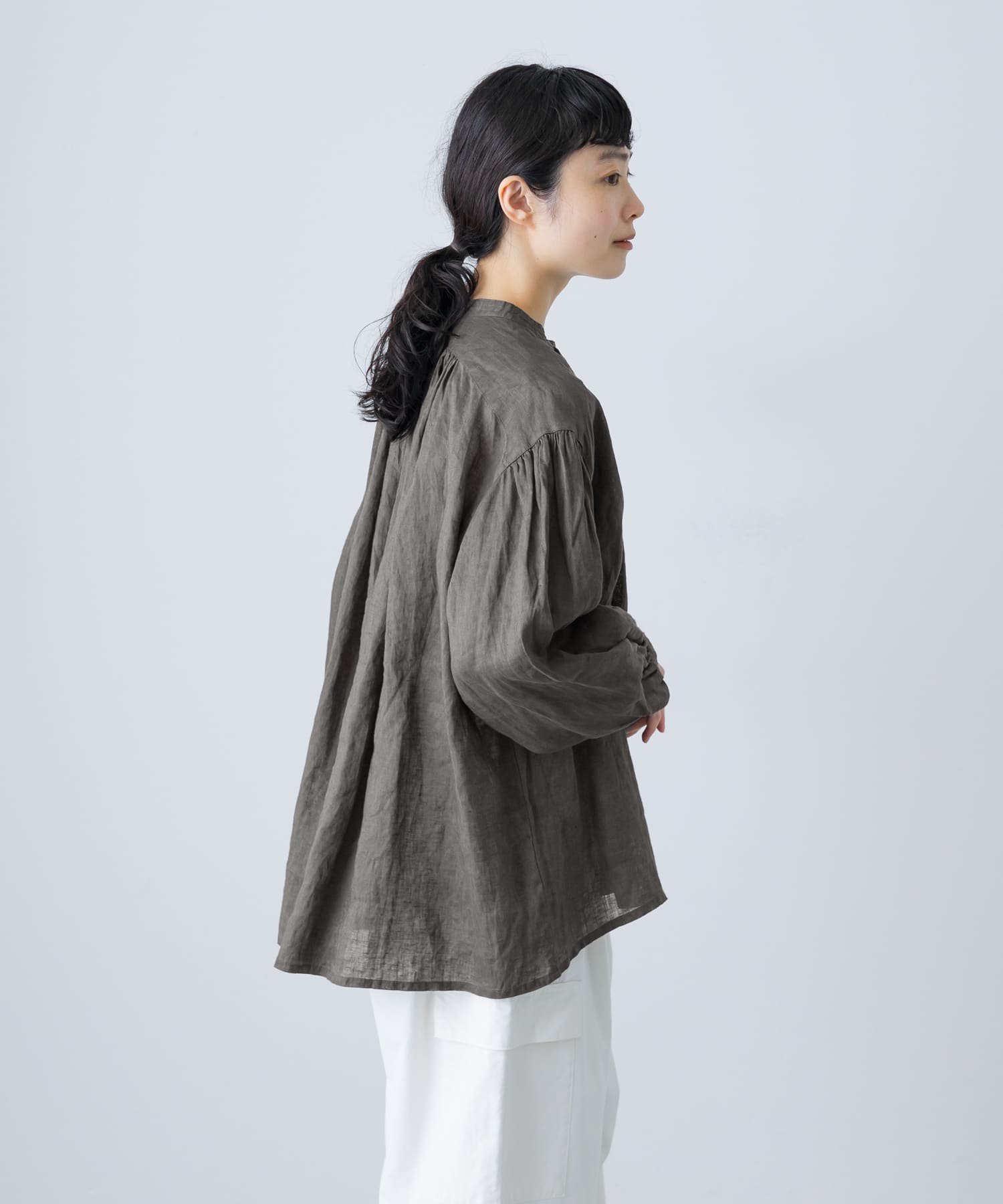 かぐれ｜リネンスモックブラウス | Rakuten Fashion(楽天ファッション