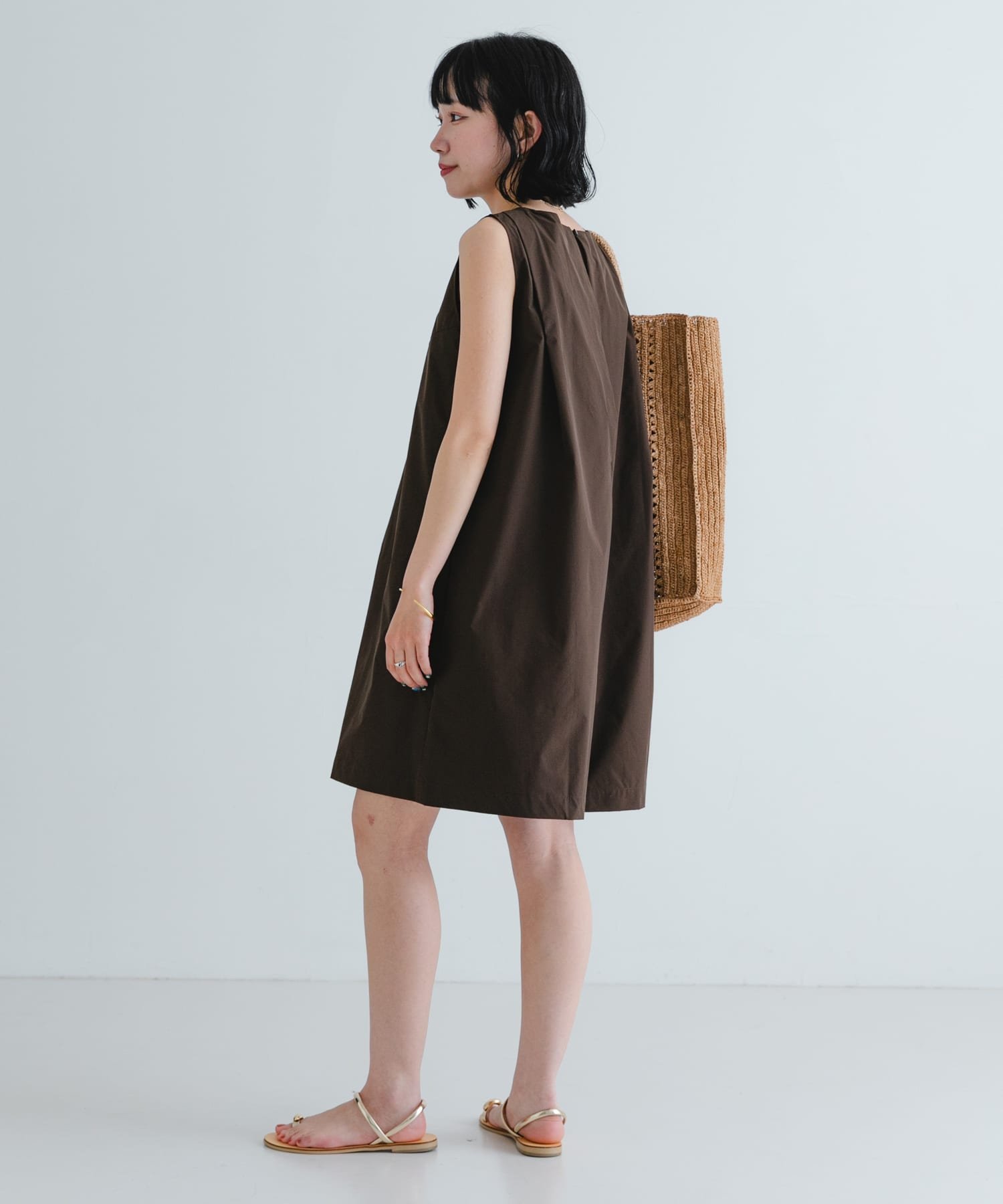 URBAN RESEARCH スイムオールインワン 36 今季 ブラウン 茶色 URBAN