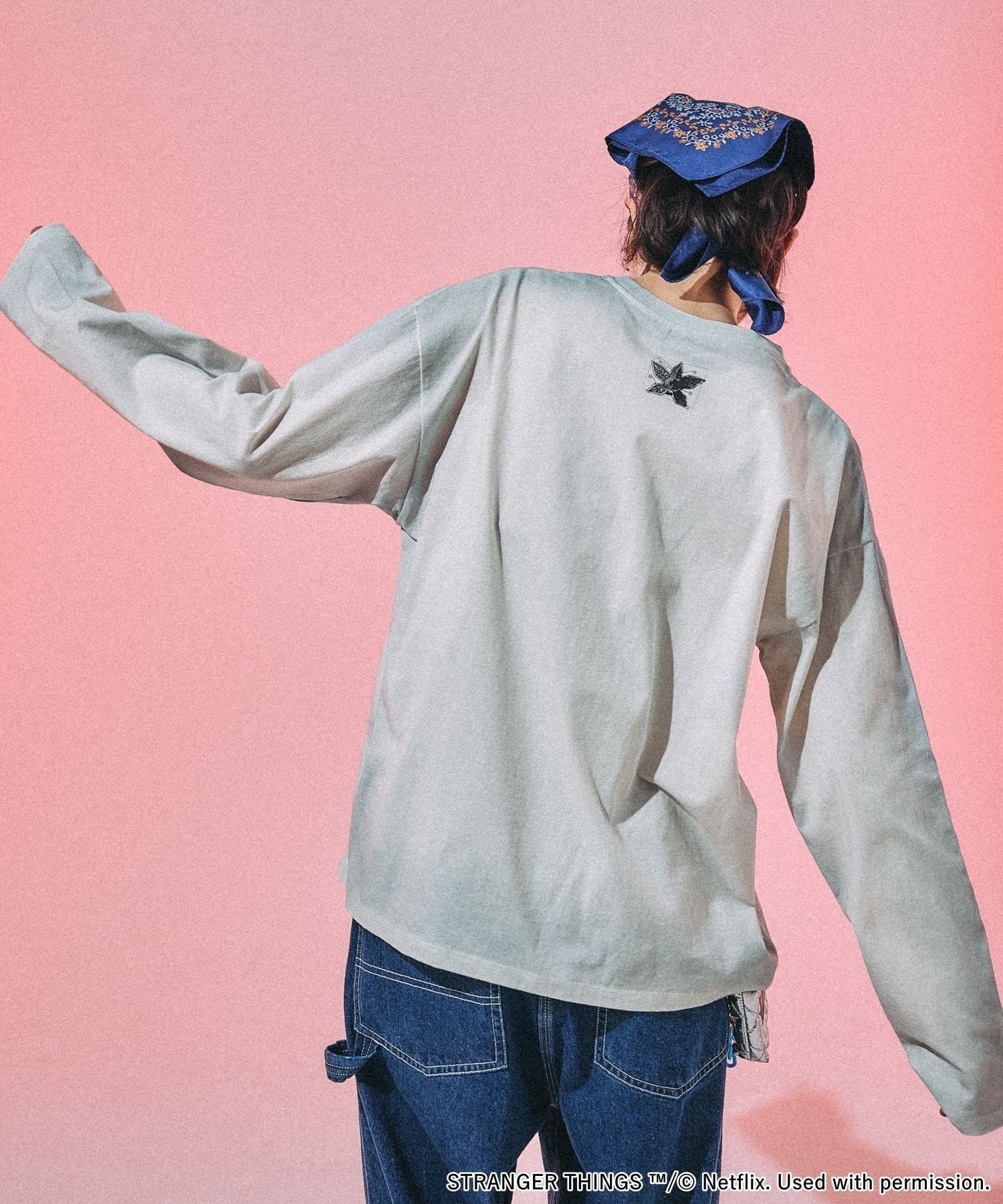 niko and ｜【STRANGER THINGS】コラボ スプレーアソートロングT