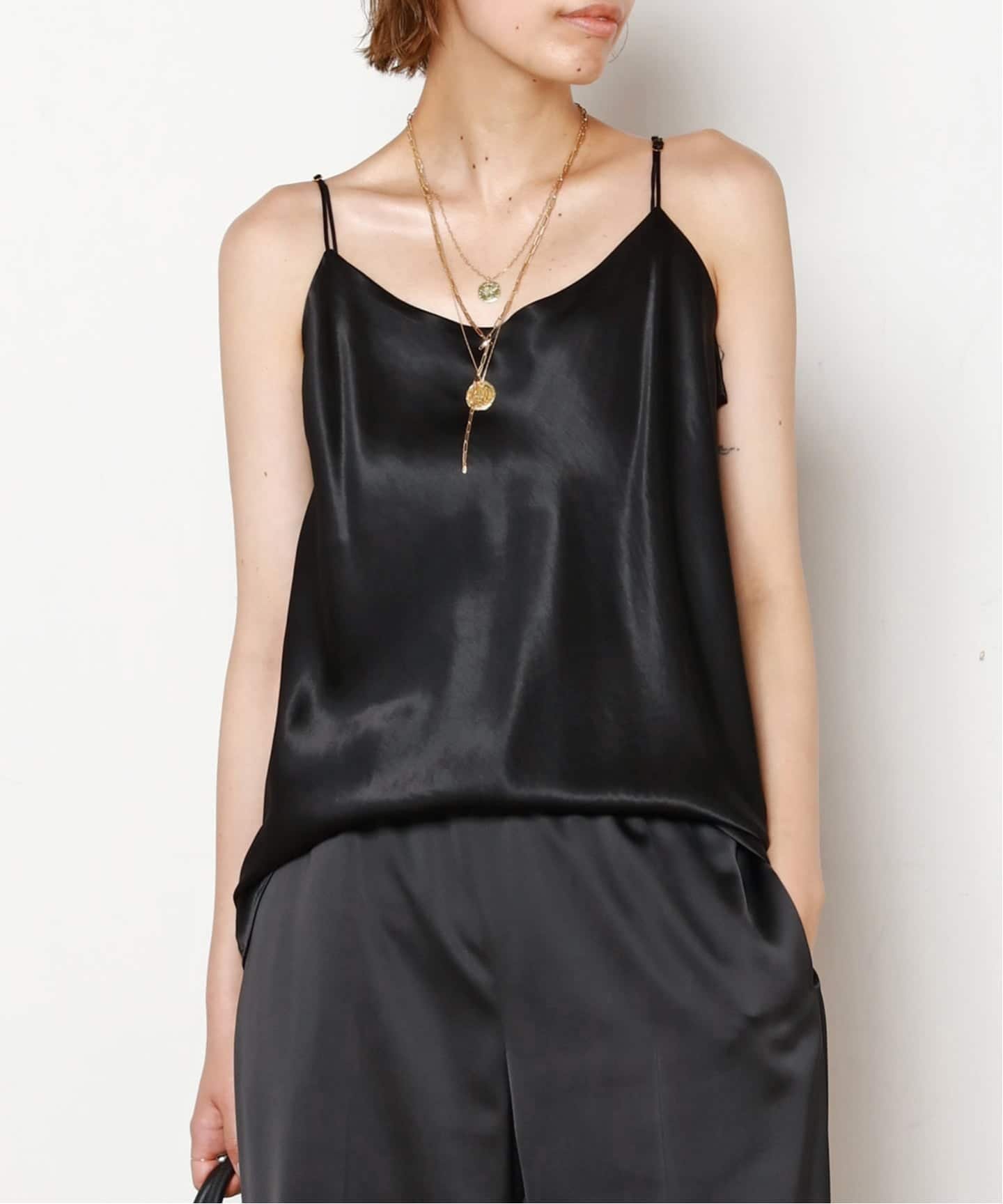 AP STUDIO｜サテンキャミソール | Rakuten Fashion(楽天ファッション