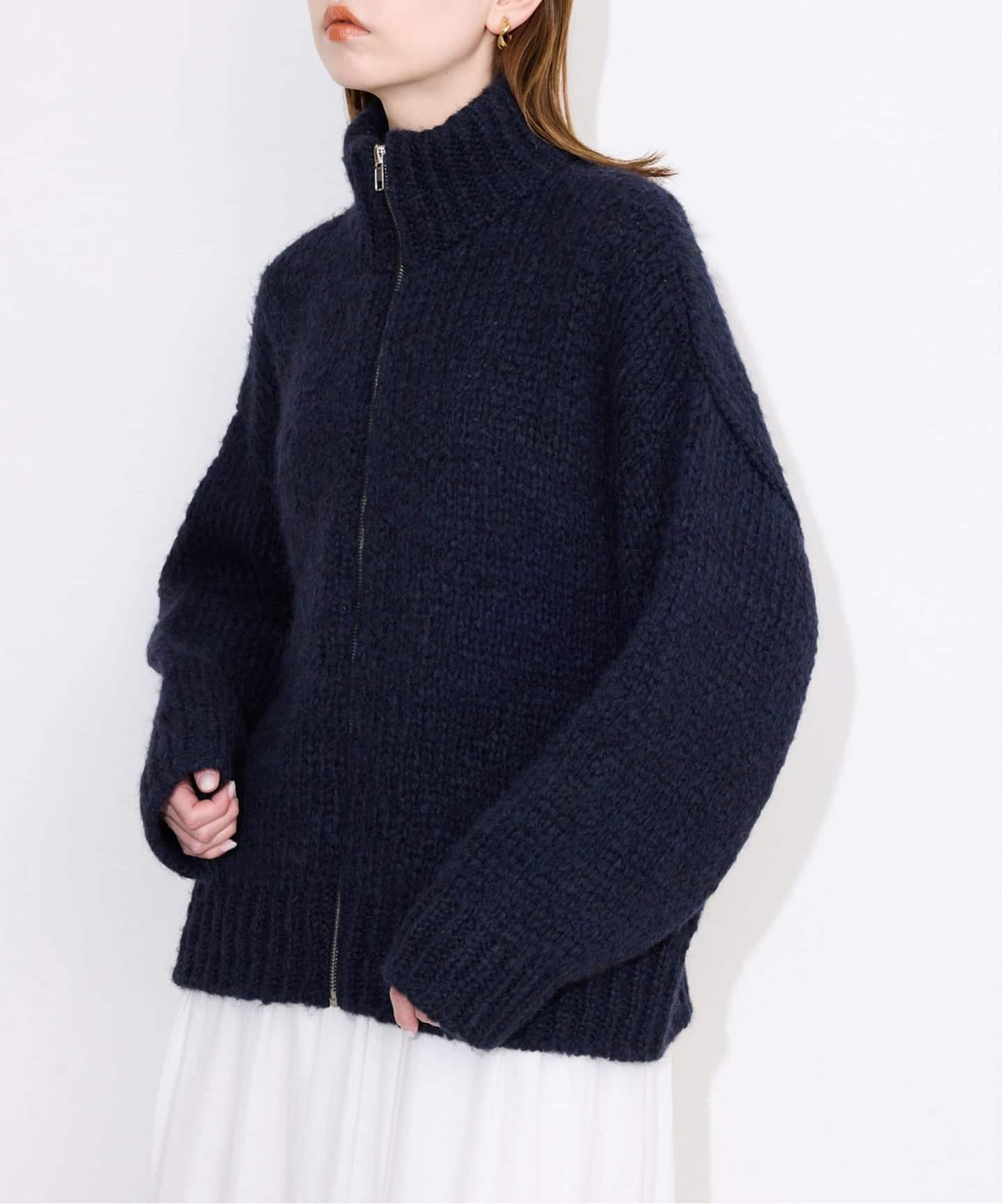 SLOBE IENA｜TRICOTS JEAN MARC SLOBE別注 ジップカーディガン PRESTON